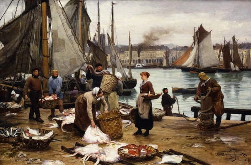 Lo scarico del pescato